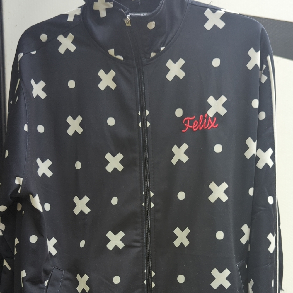 Large Universal Studios Felix The Cat Track Jacket - Full Zip Long Sleeve
